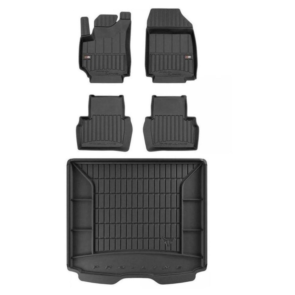 Frogum TPE Pro-Line Tappetini+Portabagagli Set per Fiat Croma 2005-2011 TPE set