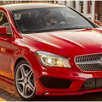 per MERCEDES CLA C117 W117 2016-2019 GRIGLIA SILVER - NERA DIAMANTATA ANTERIORE