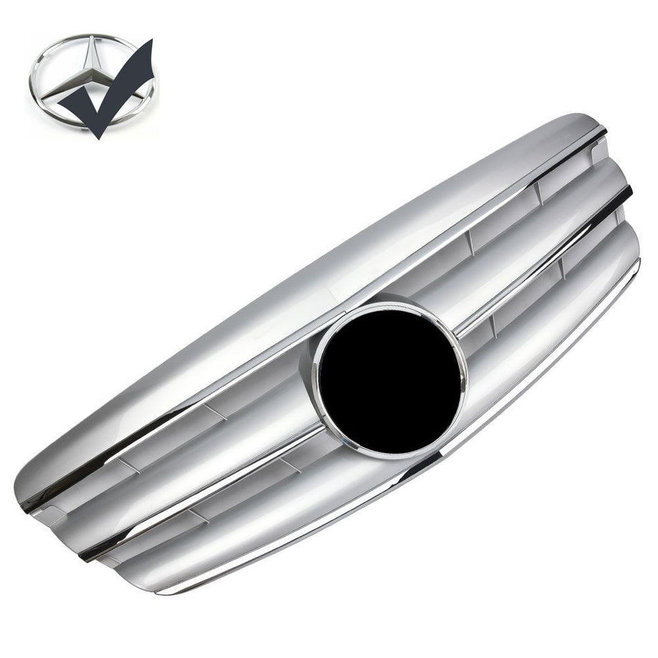 Griglia sportiva griglia per Mercedes W221 S 2005-2009 argento cromato AMG LOOK