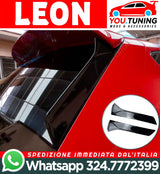 2 PEZZI SPOILER Posteriore Lunotto SPORTIVO per SEAT LEON 5F FR Mk3 MK3.5