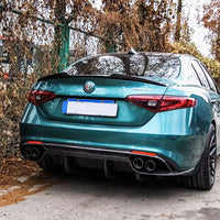 SPOILER Posteriore per ALFA ROMEO GIULIA Poliuretano QUALITA' A+++ NERO LUCIDO