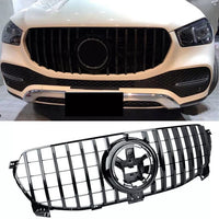 GRIGLIA PANAMERICA per MERCEDES GLE W167 Total-Black AMG LOOK  *PREMIUM DESIGN*