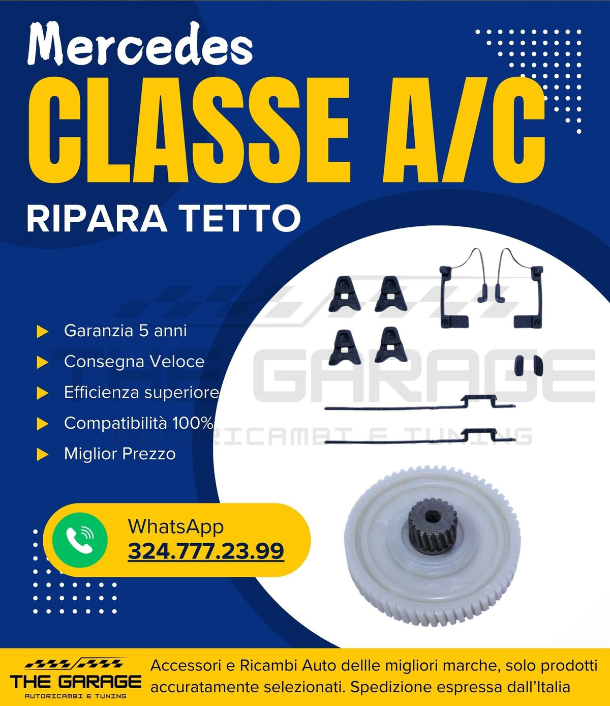 Kit Riparazione Meccanismo Tetto per Classe A W177 W176 2012-2019 Classe C – vista 7