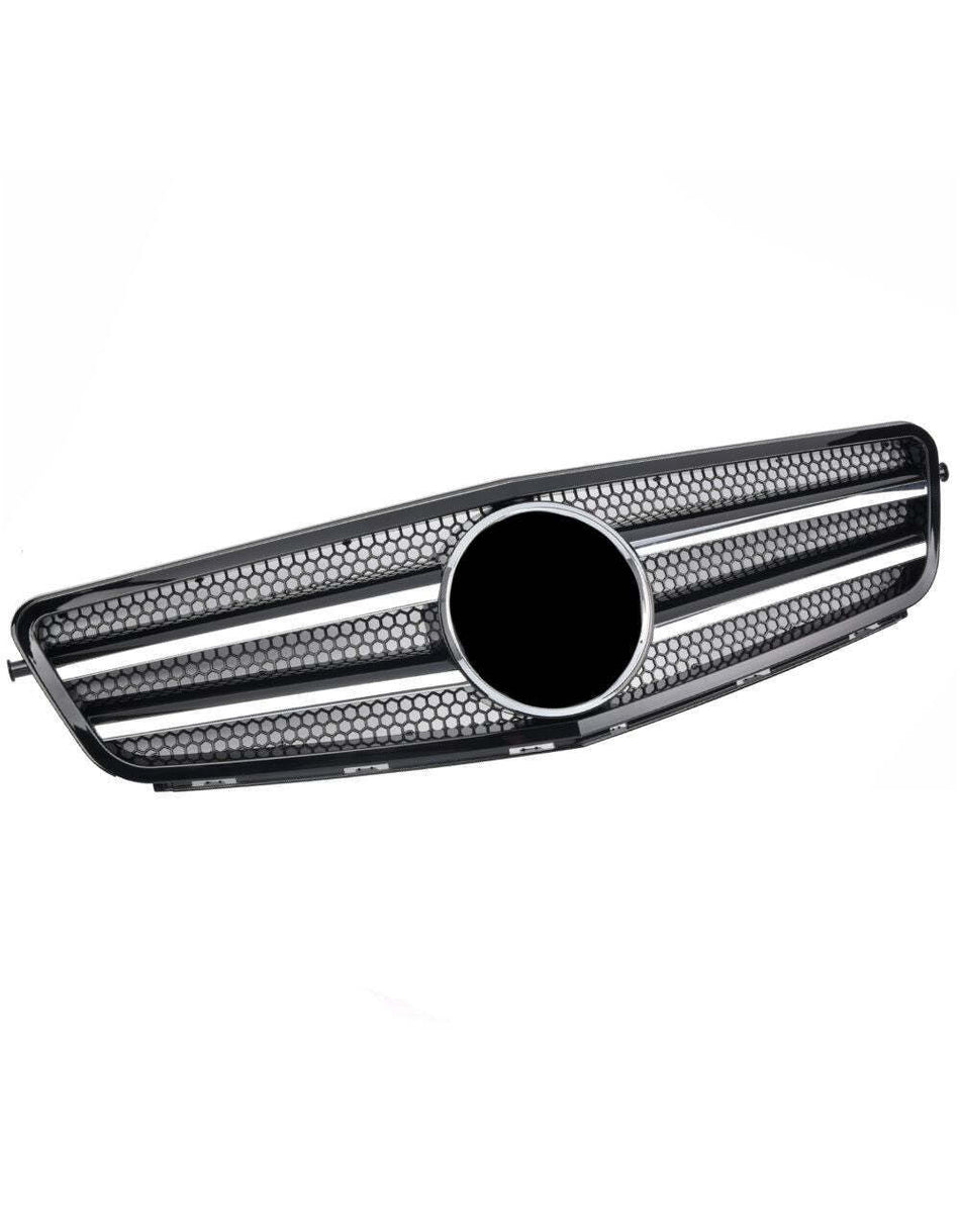 per Mercedes C Coupe C204 C63 Griglia Radiatore Nero Cromato AMG