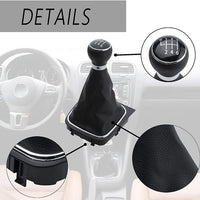 ⭐Manopola 6 Marce⭐Leva Pomello Cambio per VW Golf 6 5 JETTA EOS SCIROCCO cuffia