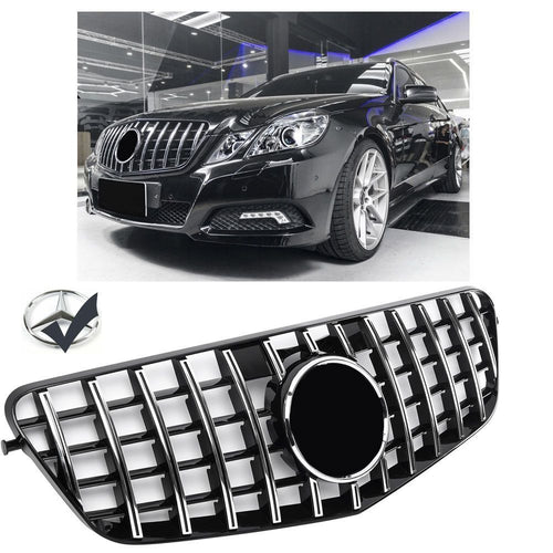 Griglia sportiva per Mercedes W212 PREFACELIFT CHROME PANAMERICANA LOOK