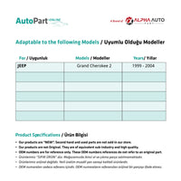 Alza Cristallo Posteriore Sinistro Jeep Grand Cherokee 2