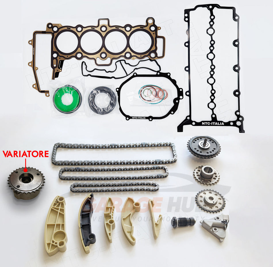 CATENA+VARIATORE+INGRANAGGI+GUARNIZIONI JAGUAR E F PACE LAND ROVER Evoque Velar