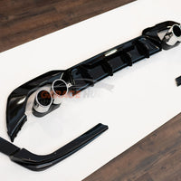 DIFFUSORE +2 TERMINALI INOX *Look M3* per BMW Serie 3 G20/G80M Performance