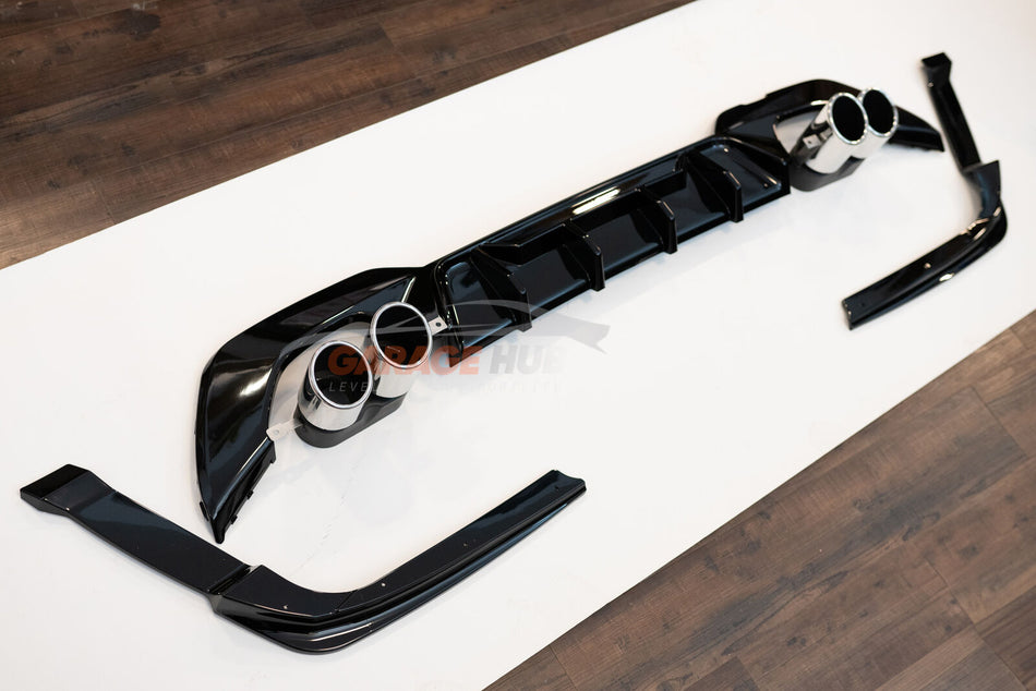 DIFFUSORE +2 TERMINALI INOX *Look M3* per BMW Serie 3 G20/G80M Performance