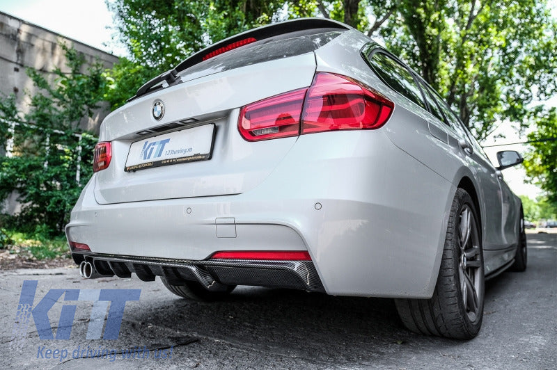 Diffusore M3 per BMW Serie 3 F30 F31 F35 M-Sport DOPPIA Uscita Scarichi Sinistra
