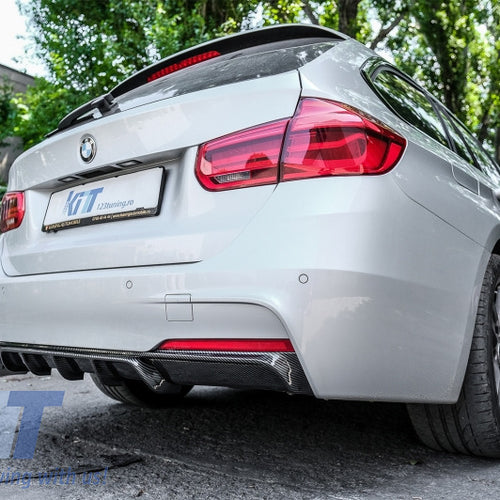 Diffusore M3 per BMW Serie 3 F30 F31 F35 M-Sport DOPPIA Uscita Scarichi Sinistra