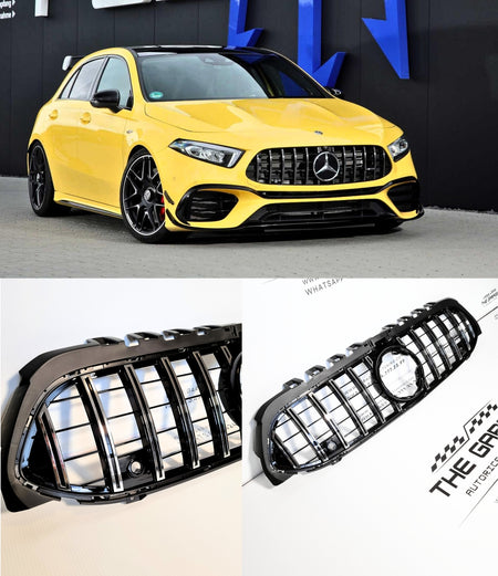 GRIGLIA A45 PANAMERICANA per MERCEDES CLASSE A W177 2018-2023 SILVER - CROMATA