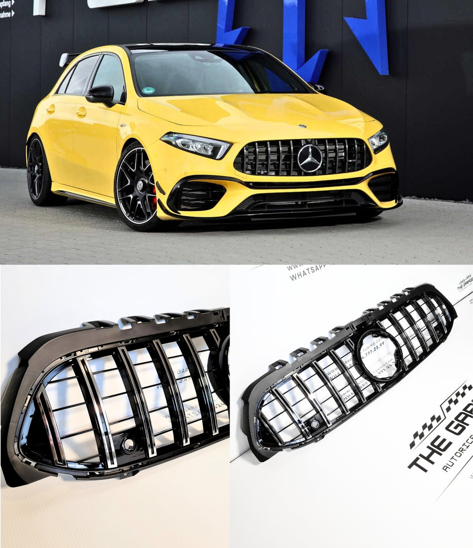 GRIGLIA A45 PANAMERICANA per MERCEDES CLASSE A W177 2018-2023 SILVER - CROMATA
