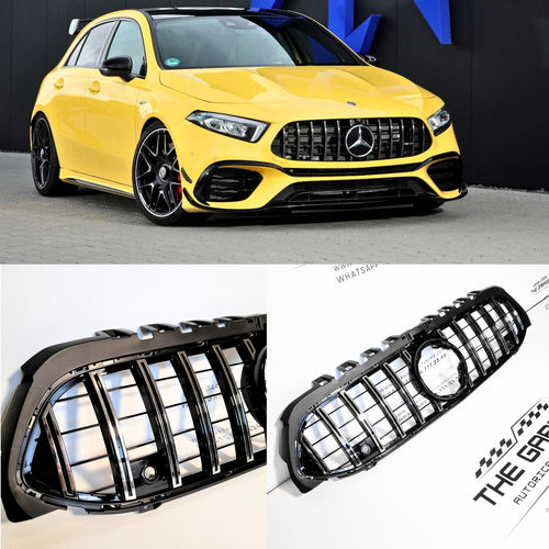 GRIGLIA A45 PANAMERICANA per MERCEDES CLASSE A W177 2018-2023 SILVER - CROMATA