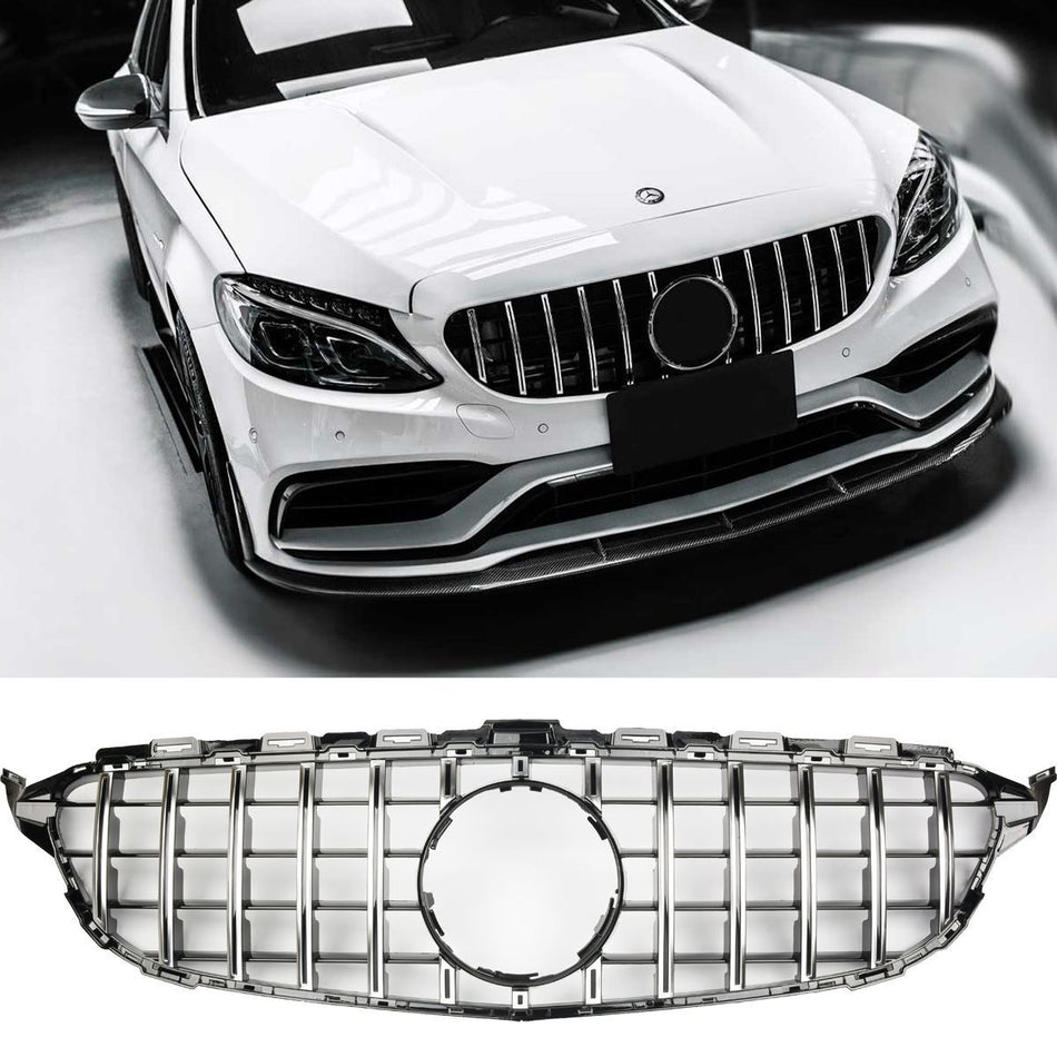 per Mercedes C W205 S205 2014-2018 Griglia Radiatore AMG Look