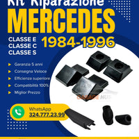 Kit 7pz Riparazione Bagagliaio+Antenna+Tergicristallo per Mercedes Classe E S C