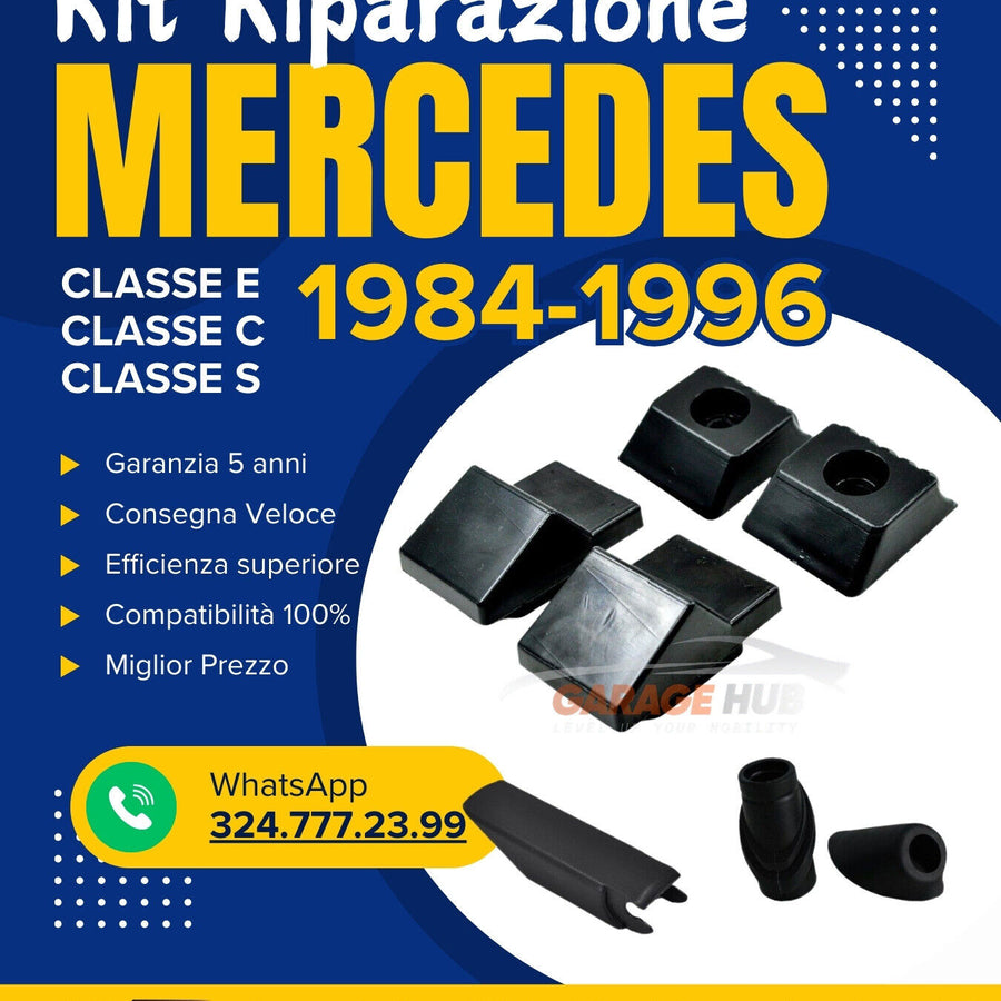 Kit 7pz Riparazione Bagagliaio+Antenna+Tergicristallo per Mercedes Classe E S C