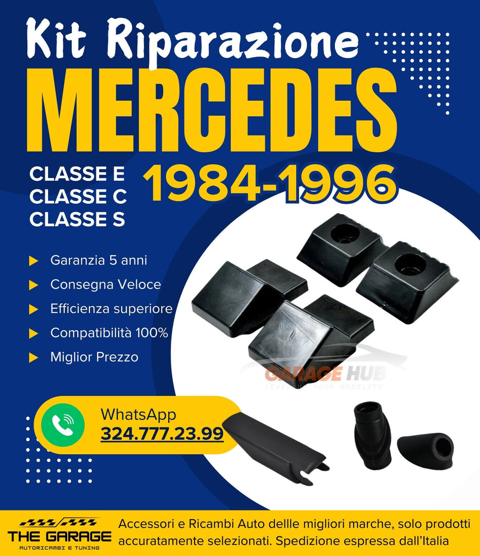 Kit 7pz Riparazione Bagagliaio+Antenna+Tergicristallo per Mercedes Classe E S C