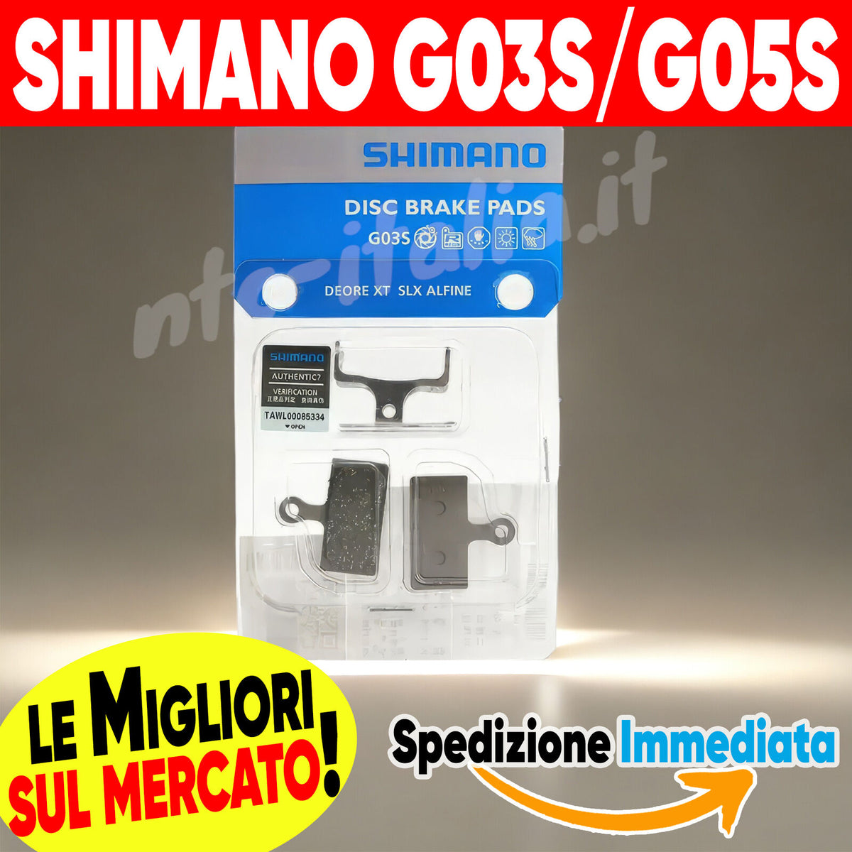 2x PASTIGLIE Freno SHIMANO G05S G03S DEORE XTR SLX ALFINE M9000 M9020 M987 – vista 11