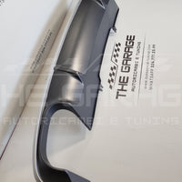 DIFFUSORE Posteriore RS4 per Audi A4 B9-8W (2015-2019) con Bordatura SILVER