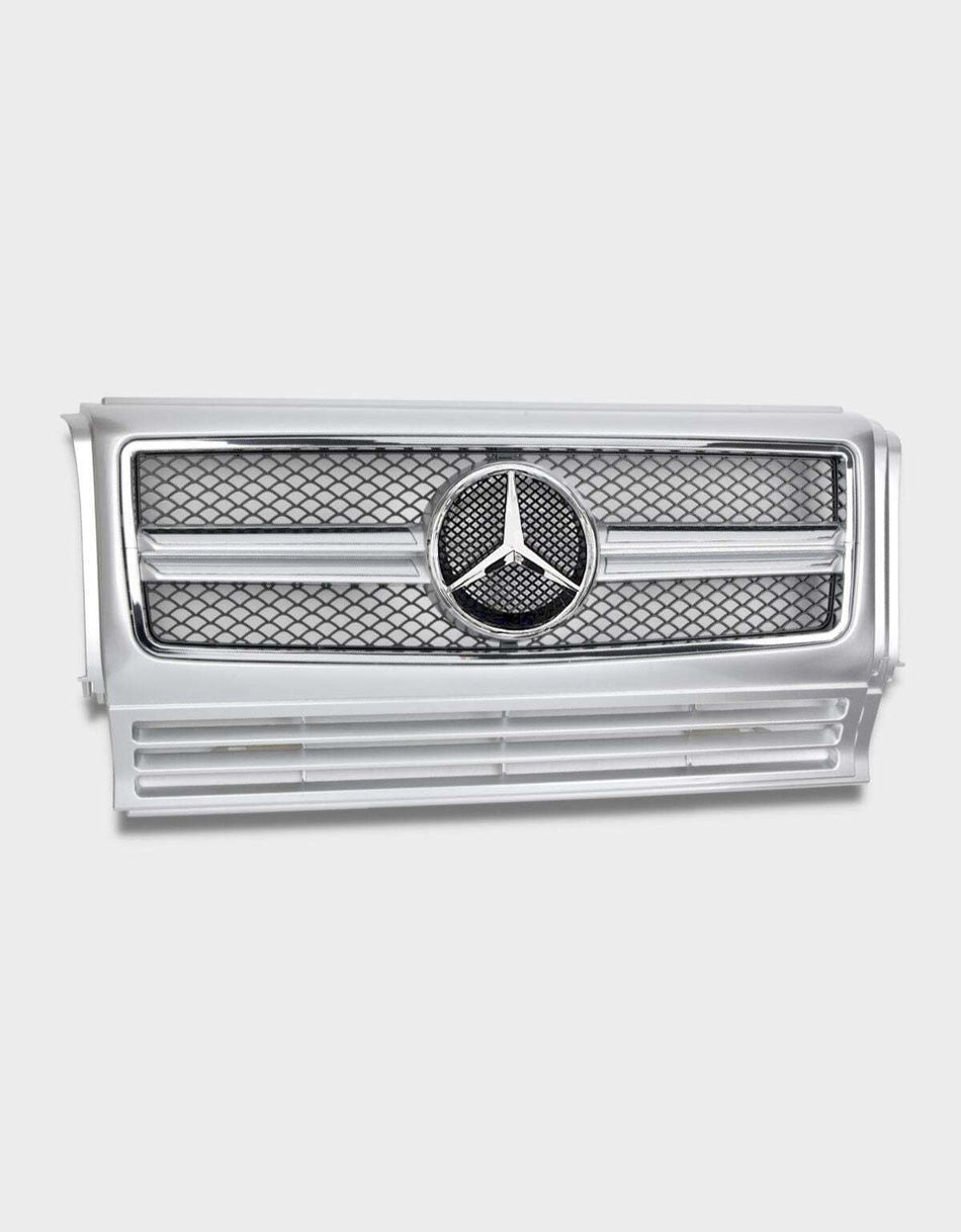 per Mercedes Classe G W463 1990-2018 Griglia Radiatore Argento