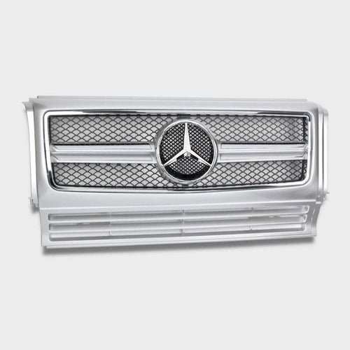 per Mercedes Classe G W463 1990-2018 Griglia Radiatore Argento