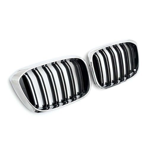 per X4 G02 2018-2021 Griglia Radiatore M Look Nero Cromato