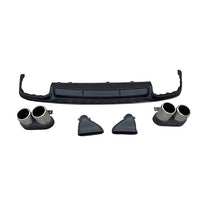 DIFFUSORE POSTERIORE S6 Design + TERMINALI per AUDI A6 (solo S-LINE) dal 2019