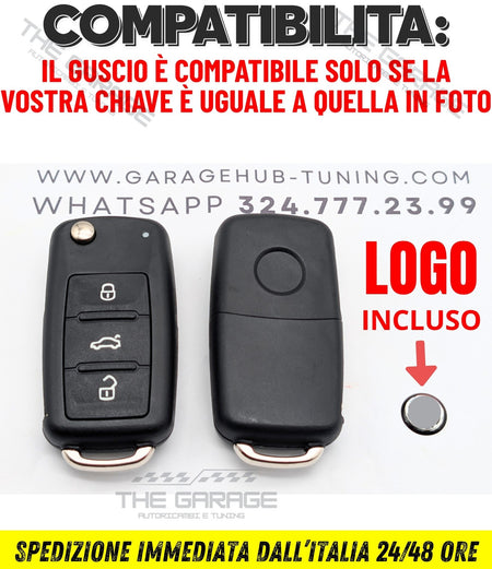TELECOMANDO GUSCIO CHIAVE compatibile per VW GOLF 6, VI Polo 6R Passat B7 CC – vista 9