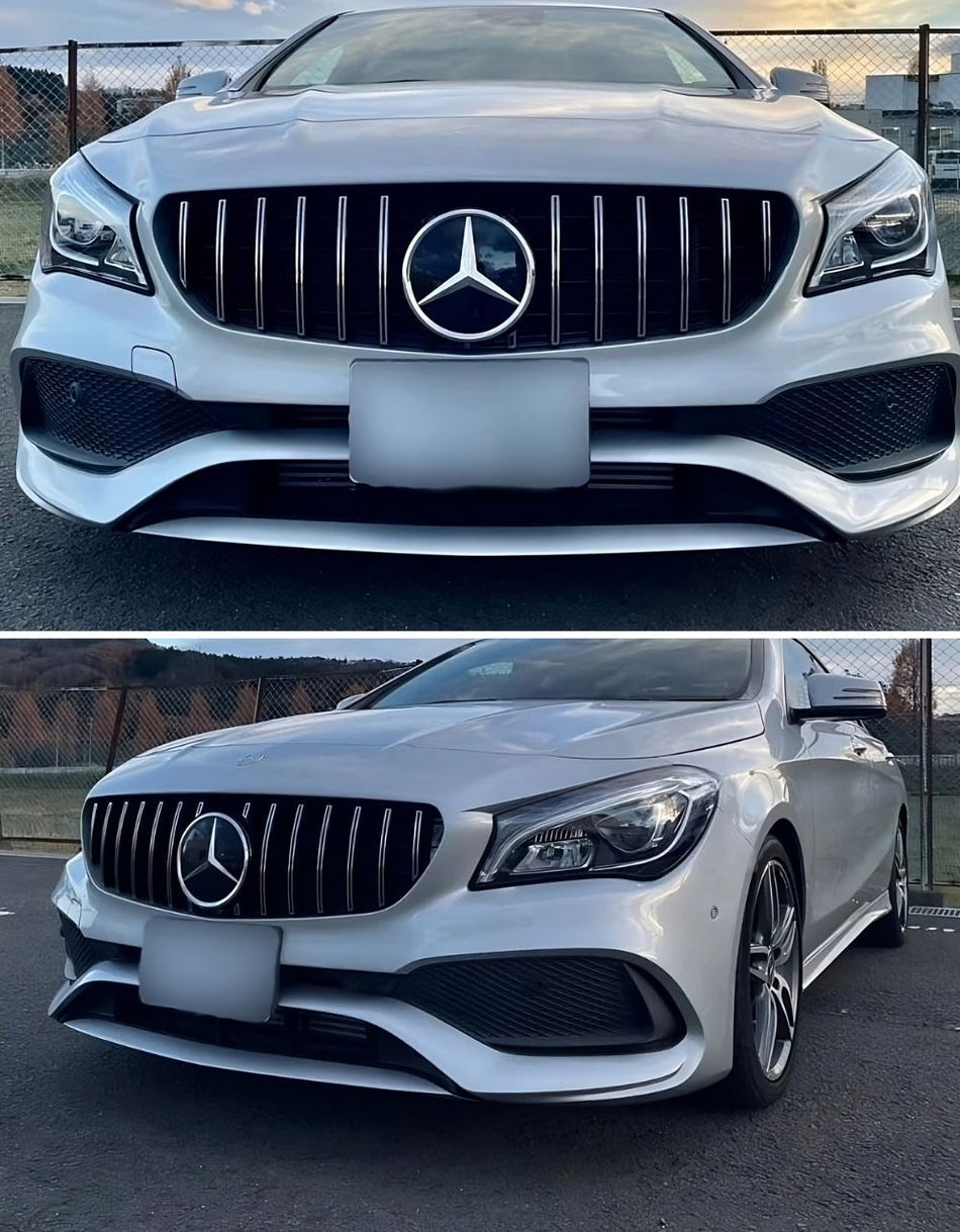 per Mercedes C117 CLA 2013-2018 Griglia Radiatore Panamericana AMG