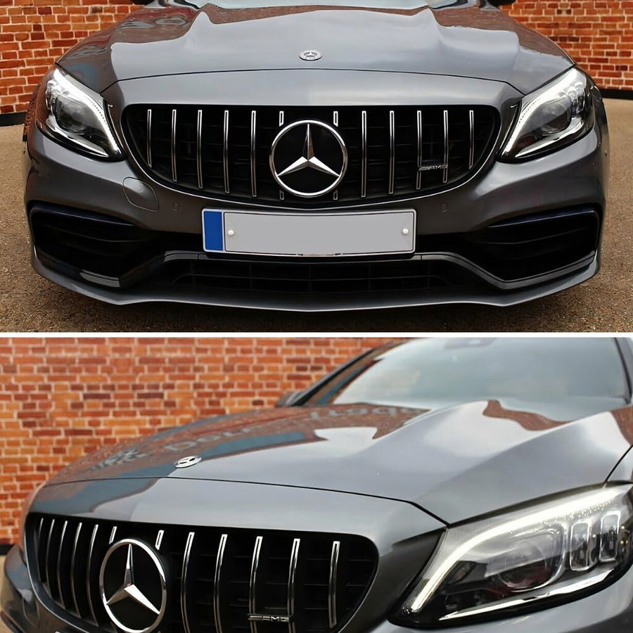 per Mercedes C63 AMG W205 14-21 Griglia Radiatore Panamericana