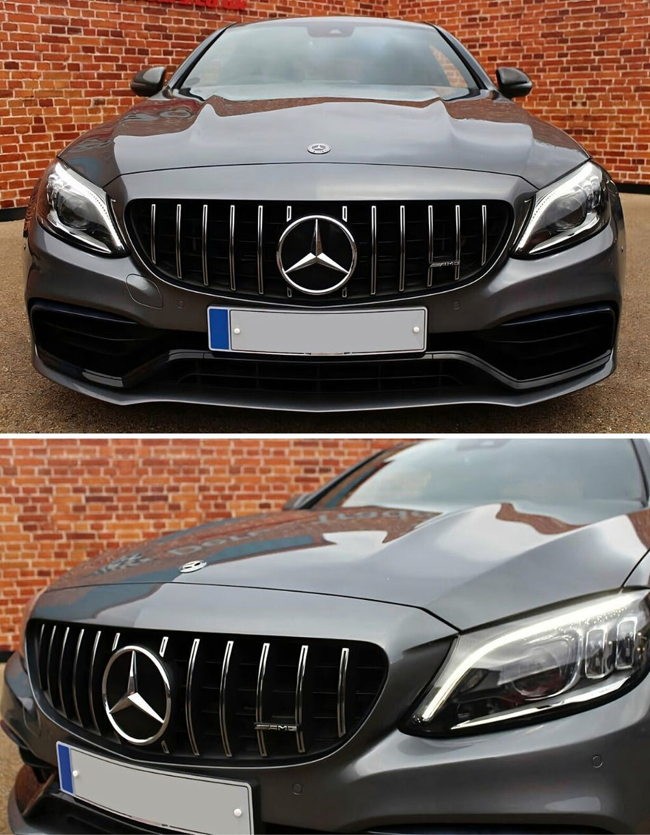 per Mercedes C63 AMG W205 14-21 Griglia Radiatore Panamericana