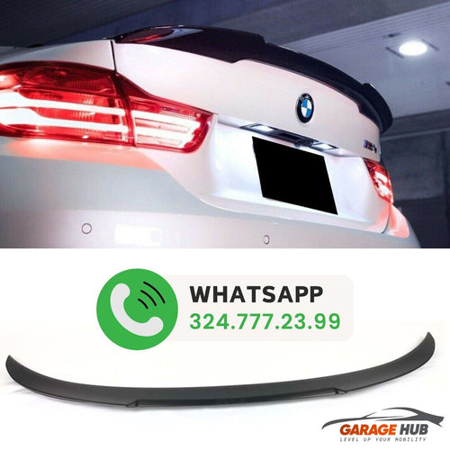 Spoiler Posteriore M4 Mod per BMW Serie 4 F33 Cabrio 2013-20 con base nero opaco