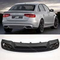 ➡️per AUDI A4 B8 2012-2015 DIFFUSORE Posteriore Replica ABT RS4 + TERMINALI INOX