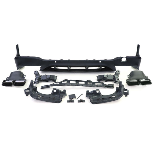 DIFFUSORE POSTERIORE + FINALI PER MERCEDES GLC X253 SUV 15-18 AMG LOOK