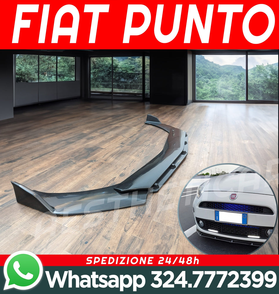 FIAT PUNTO EVO Sotto Paraurti Splitter Anteriore *SPORT Look* ABS Spoiler Luc...