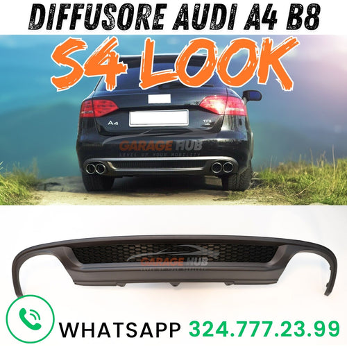 TRASFORMAZIONE da A4 STANDARD a ✨S-LINE -> DIFFUSORE per AUDI A4 B8 8K 2012-2015