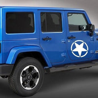 Adesivo Stella Universale per Camion Jeep Wrangler JK o Altre Auto Bianco