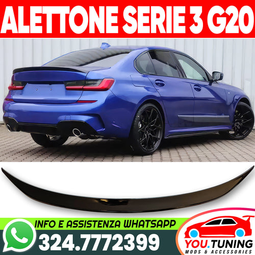ALETTONE SPOILER POSTERIORE BMW SERIE 3 G20 320 SPORT M PACK ALETTA