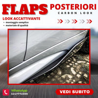 Coda Minigonne Flaps Posteriore Flaps CARBON LOOK BMW FIAT FORD MERCEDES OPEL