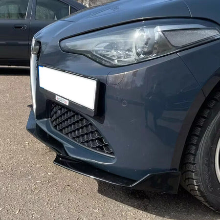 UPGRADE MOD *LOOK QUADRIFOGLIO* per ALFA ROMEO GIULIA LAMA SPLITTER FRONTALE – vista 4