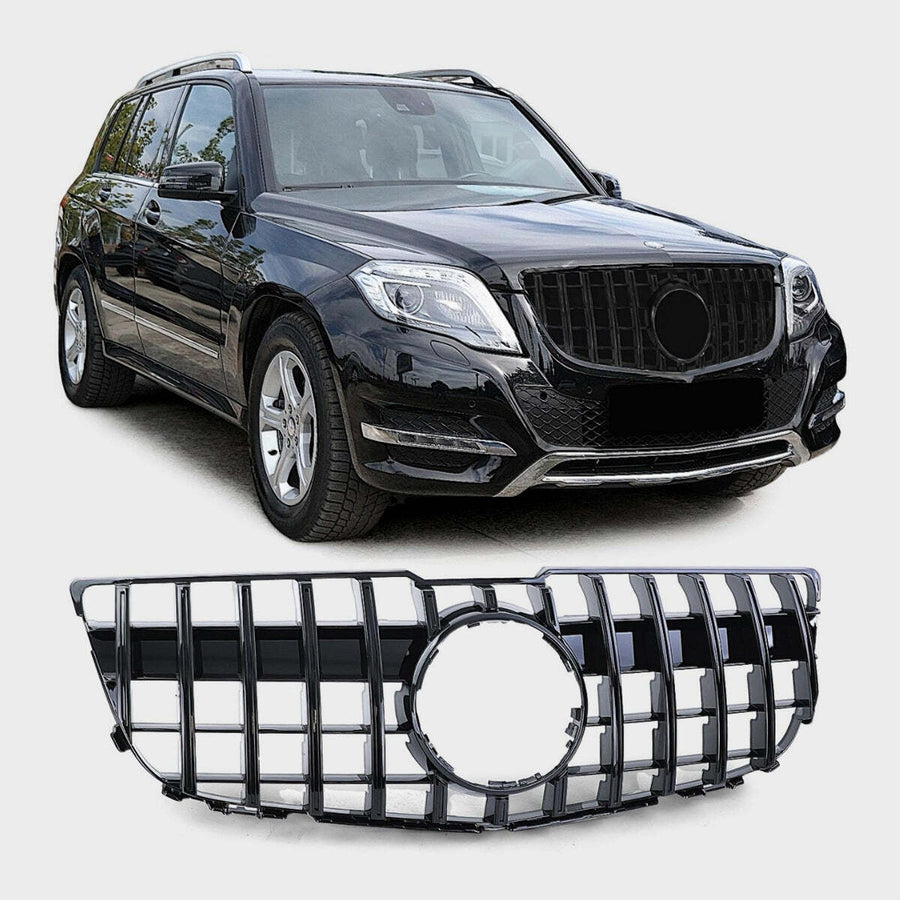 per Mercedes GLK X204 2012-2015 Griglia Sportiva Nero Lucido