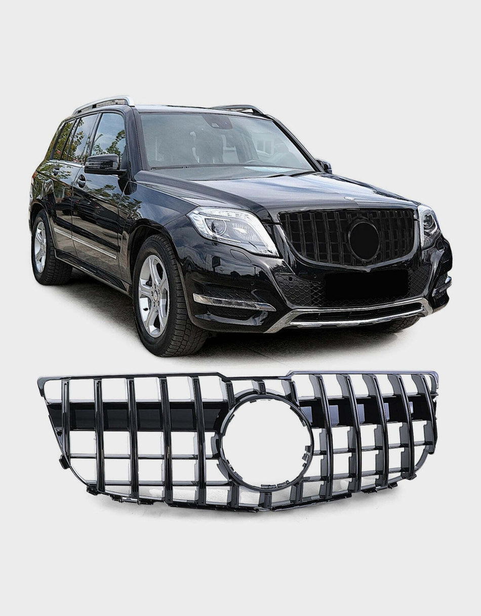 per Mercedes GLK X204 2012-2015 Griglia Sportiva Nero Lucido
