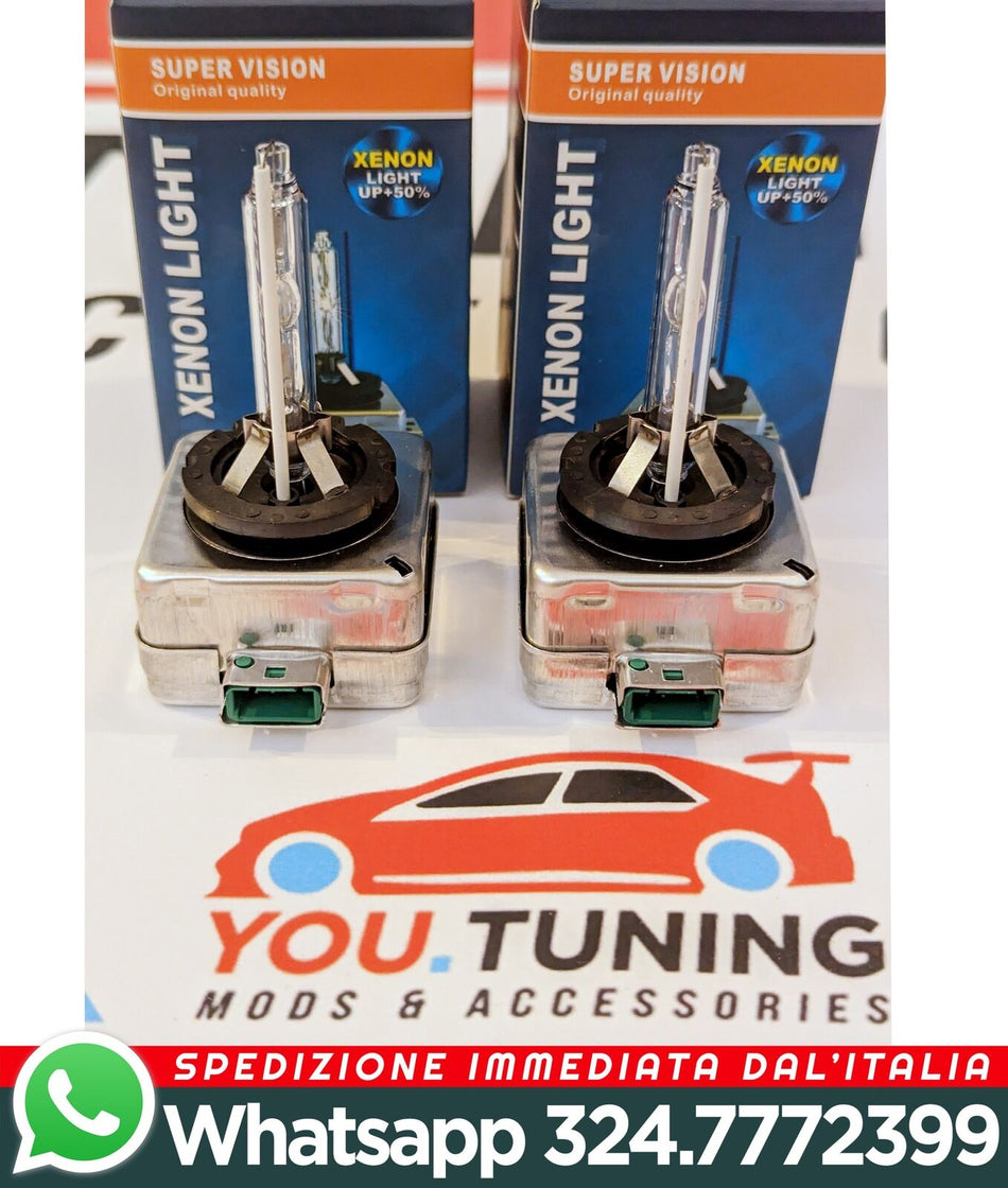 2x Lampadine BI-XENON D1S Luci 10000LM ✨SUPER LUMINOSE✨XENON 6000K
