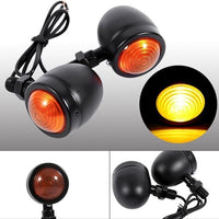 Coppia Luci Tonde BLACK Frecce UNIVERSALI Honda Suzuki Honda Yamaha Kawasaki