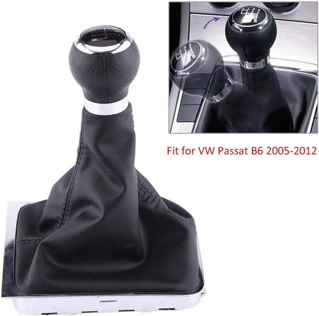 Pomello Manopola cuffia Ghetta 6 Marce Cambio per AUDI A4 VW Passat B6-B7 – vista 6