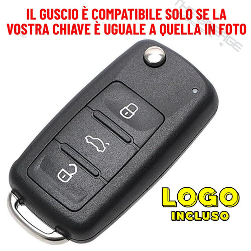 TELECOMANDO GUSCIO CHIAVE compatibile per VW GOLF 6, VI Polo 6R Passat B7 CC