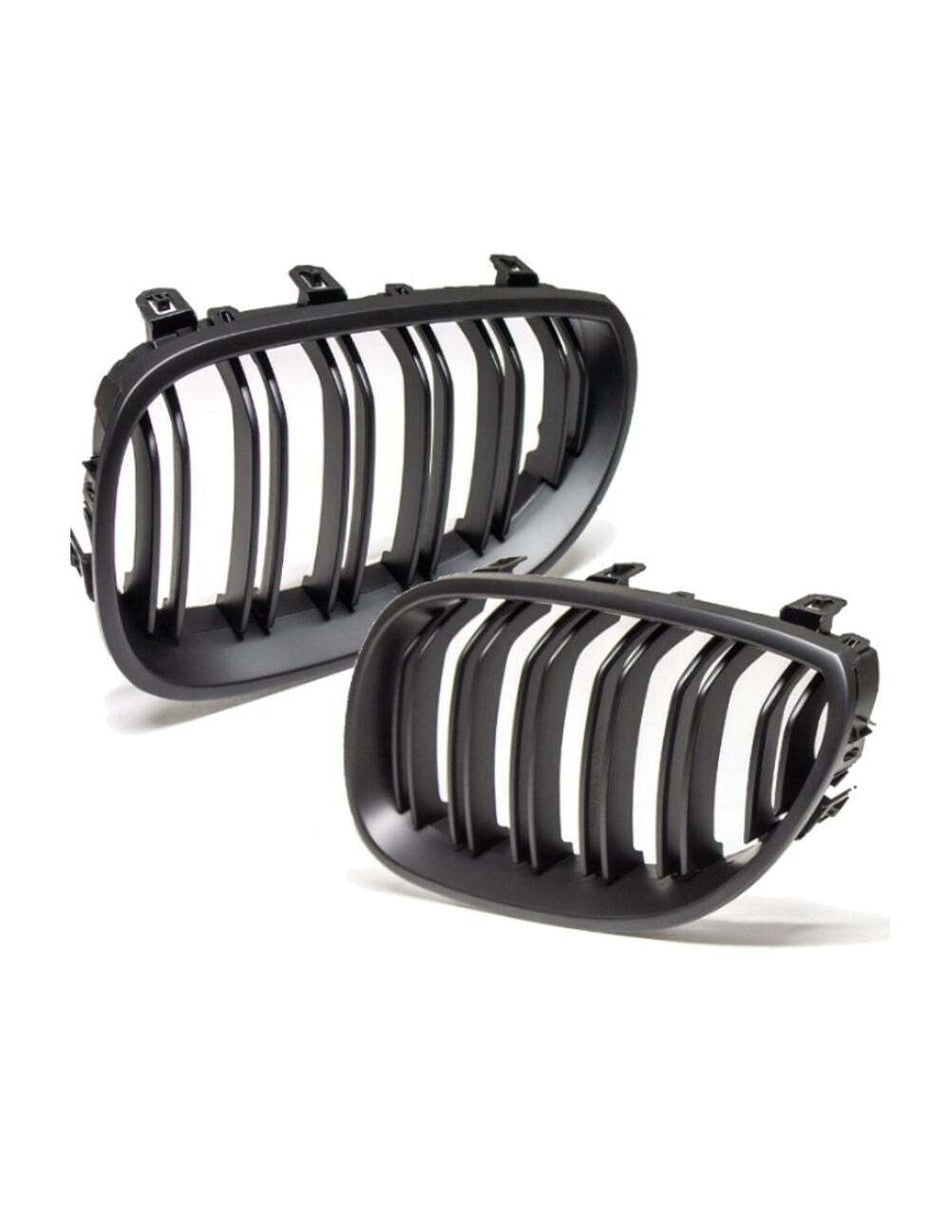 per Serie 5 E60 E61 2003-2010 Griglia M Look Nero Opaco