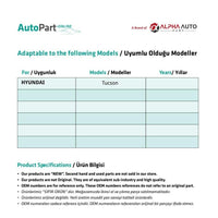 Kit di chiusura sportello destro Hyundai Tucson